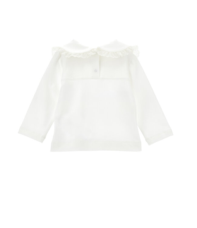 Monnalisa T-SHIRT FASHION JERSEY DI Panna