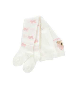 Monnalisa COLLANT JACQUARD CALDO CO Panna+FairyTale