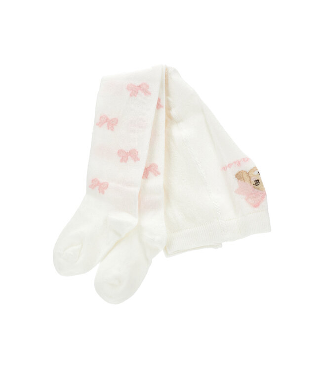 Monnalisa COLLANT JACQUARD CALDO CO Panna+FairyTale