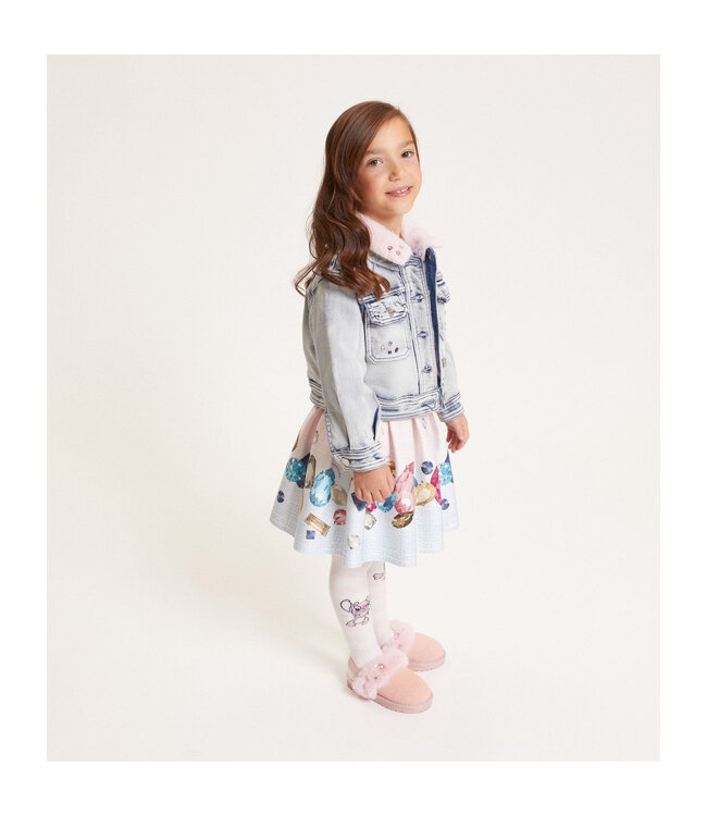 Monnalisa GIACCHINO COLLO PELLICCIA Stone Bleach