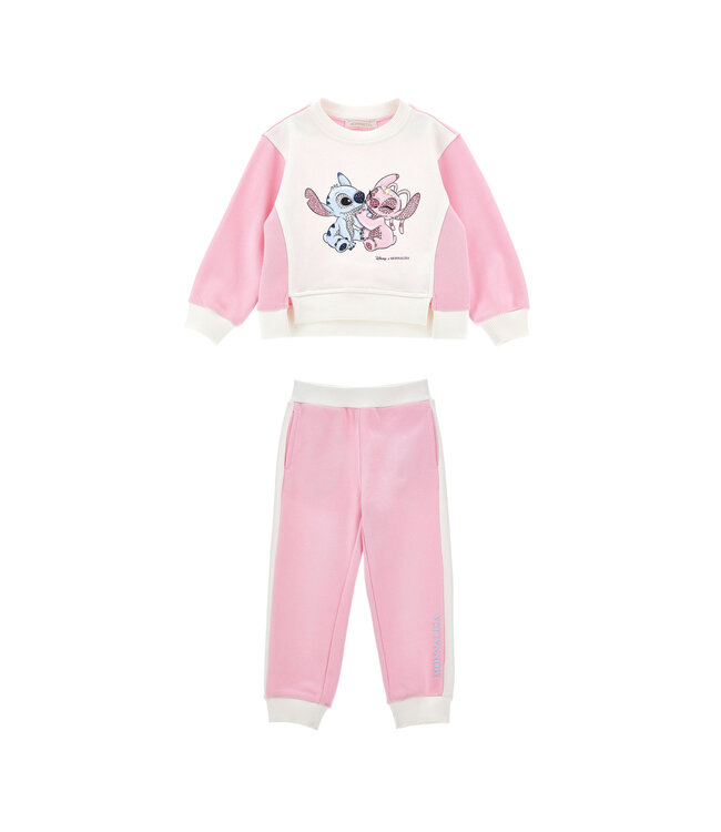 Monnalisa FELPA CREW NECK FELPA COT + JOGGER CON BANDE FELPA CO FairyTale