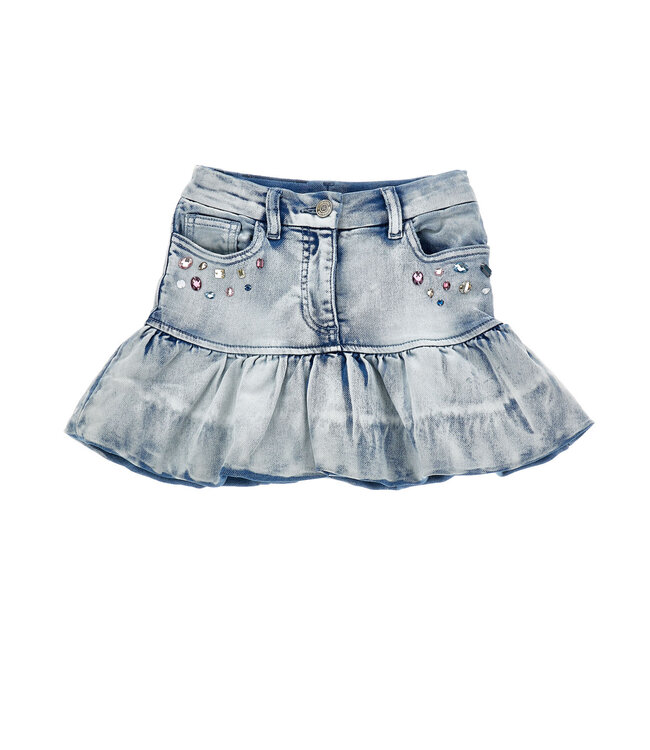 Monnalisa MINIGONNA PALLONICINO DEN Stone Bleach