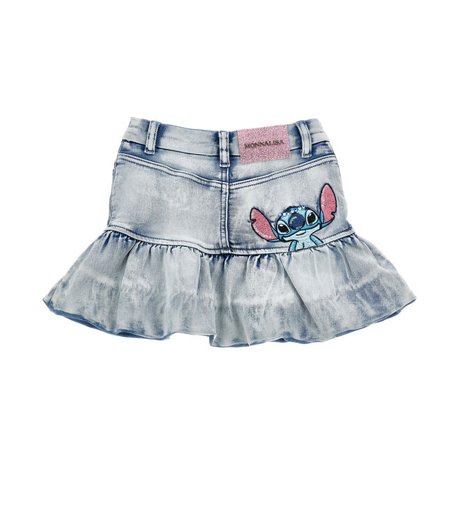 Monnalisa MINIGONNA PALLONICINO DEN Stone Bleach