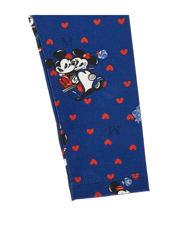 Monnalisa MAXI T-SHIRT+LEGGINGS JER panna+blu