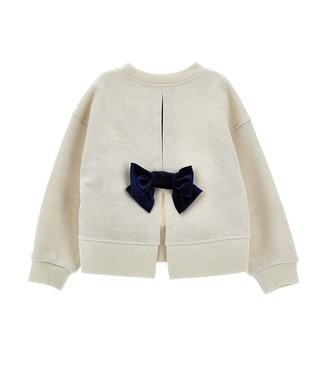 Monnalisa FELPA CREW NECK RU FELPA + JOGGER Betulla