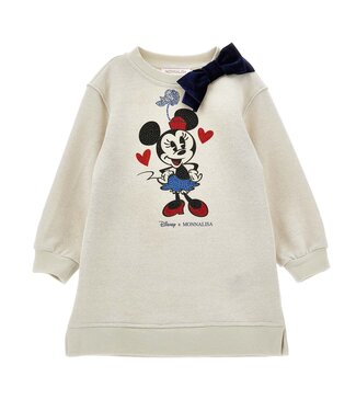 Monnalisa ABITO ST.MINNIE FELPA COT Betulla