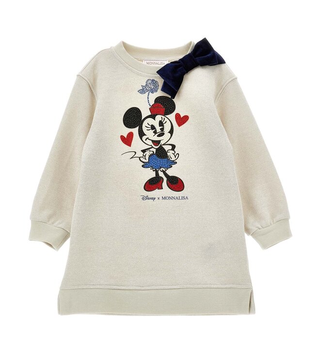 Monnalisa ABITO ST.MINNIE FELPA COT Betulla