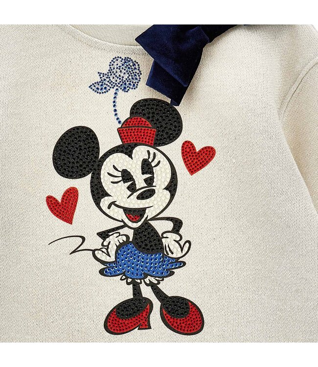 Monnalisa ABITO ST.MINNIE FELPA COT Betulla