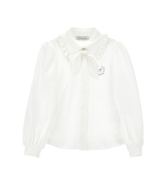 Monnalisa CAMICIA SVETLANA JERSEY D Bianco