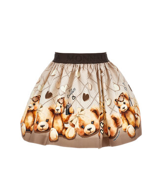 Monnalisa GONNA ST.ORSETTI GABARDIN Panna +marrone