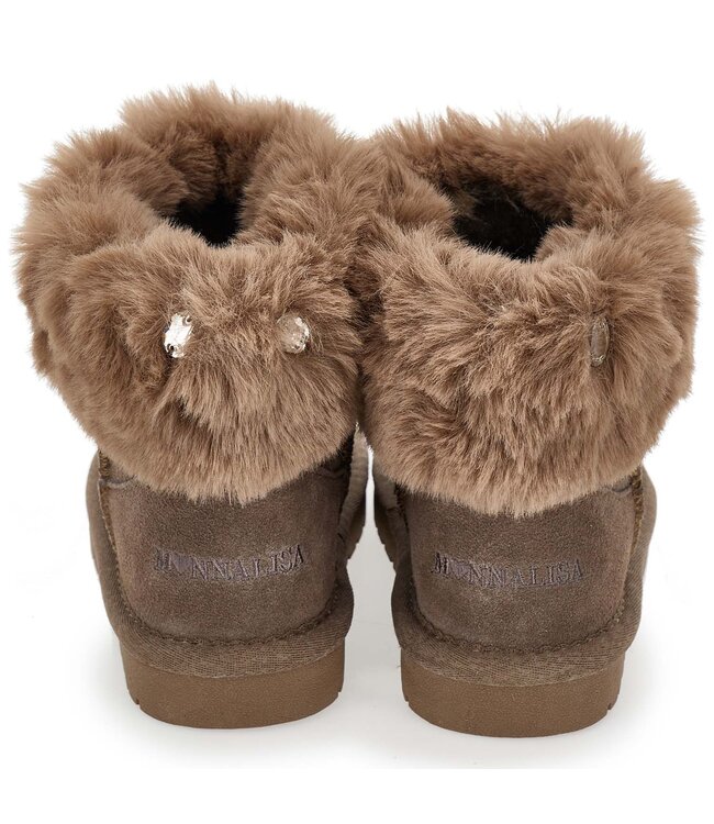 Monnalisa STIVALE CROSTA CON STRASS Taupe