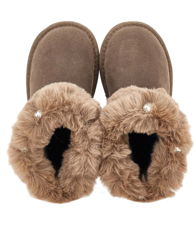 Monnalisa STIVALE CROSTA CON STRASS Taupe