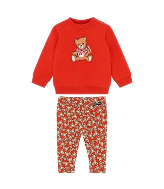 Moschino SWEATSHIRT POPPY RED MFF02K_LDA16_50109 