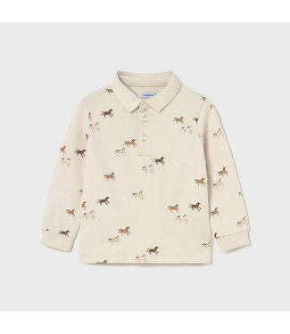 Mayoral L/s printed polo 2102_075