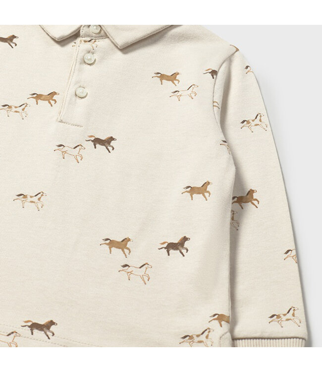 Mayoral L/s printed polo 2102_075