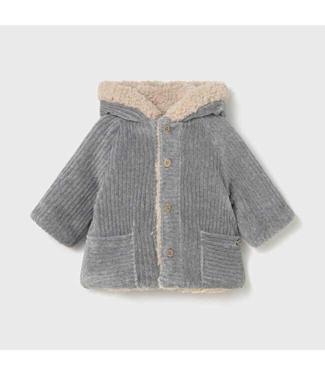 Mayoral Reversible shearling coat 2496_081