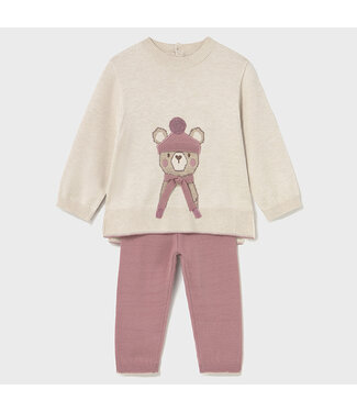 Mayoral Long knit trousers set  2595_079