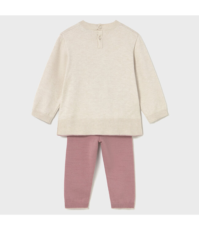 Mayoral Long knit trousers set  2595_079