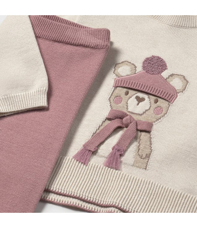 Mayoral Long knit trousers set  2595_079