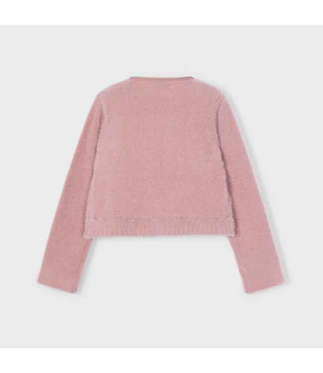 Mayoral Knit faux fur cardigan  4310_076
