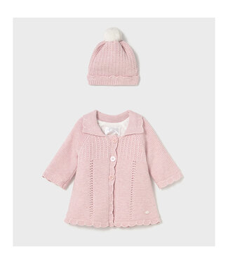 Mayoral Knit coat & hat  2412_019