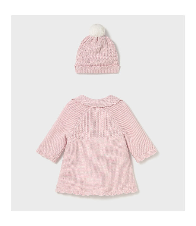 Mayoral Knit coat & hat  2412_019
