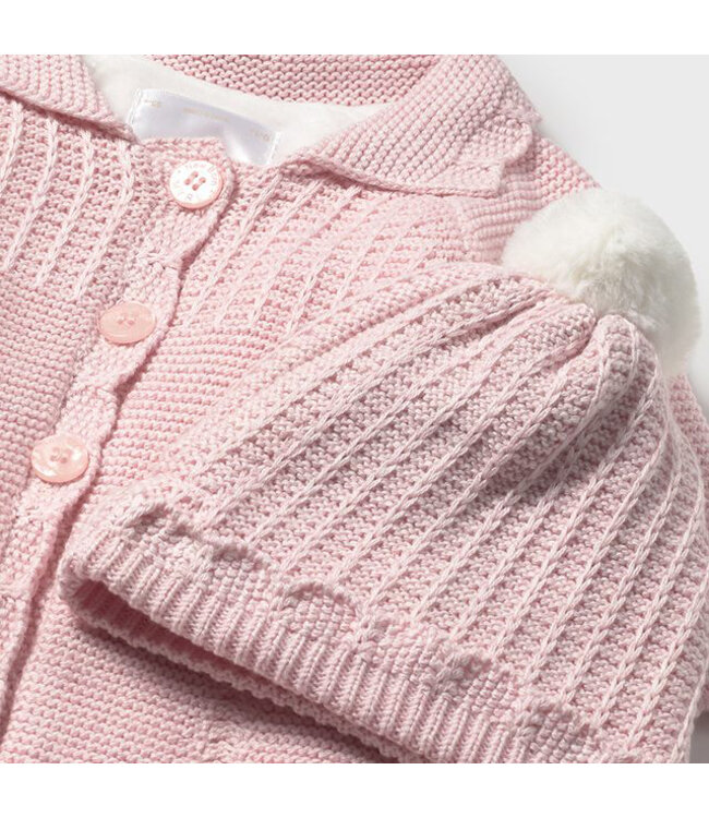 Mayoral Knit coat & hat  2412_019