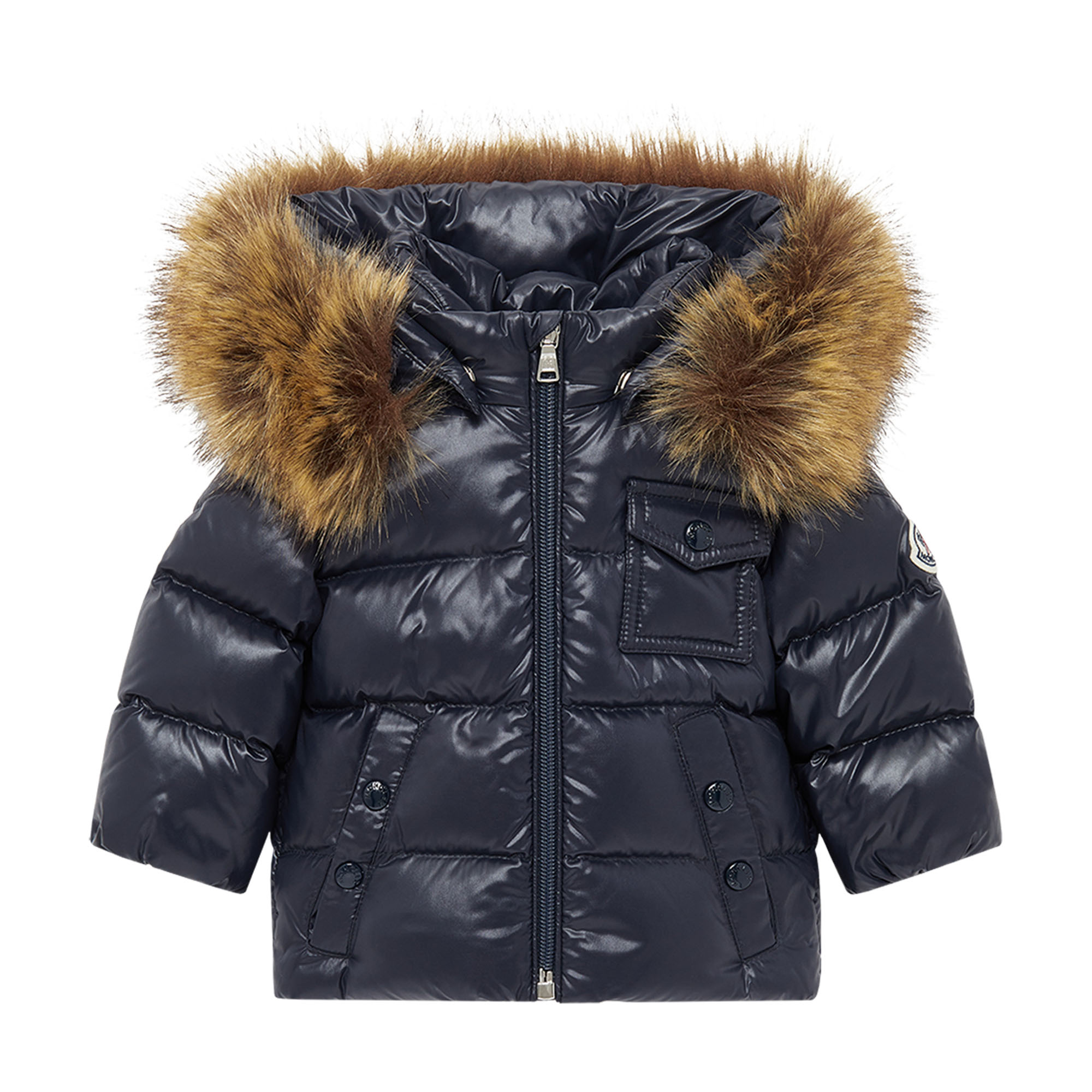 MONCLER フード付きカバーオール80cm ネイビーブルー カバーオール