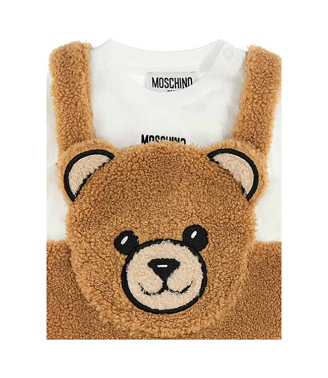 Moschino SHIRT L/S+DUNGAREES BEAR BROWN MUK058_LIA00_20351 