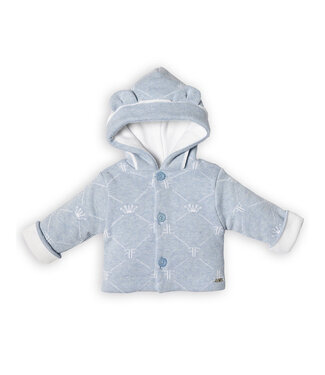 First jacket knitwear   FIRST®Signature collection 9902024_0167 white-azzuro