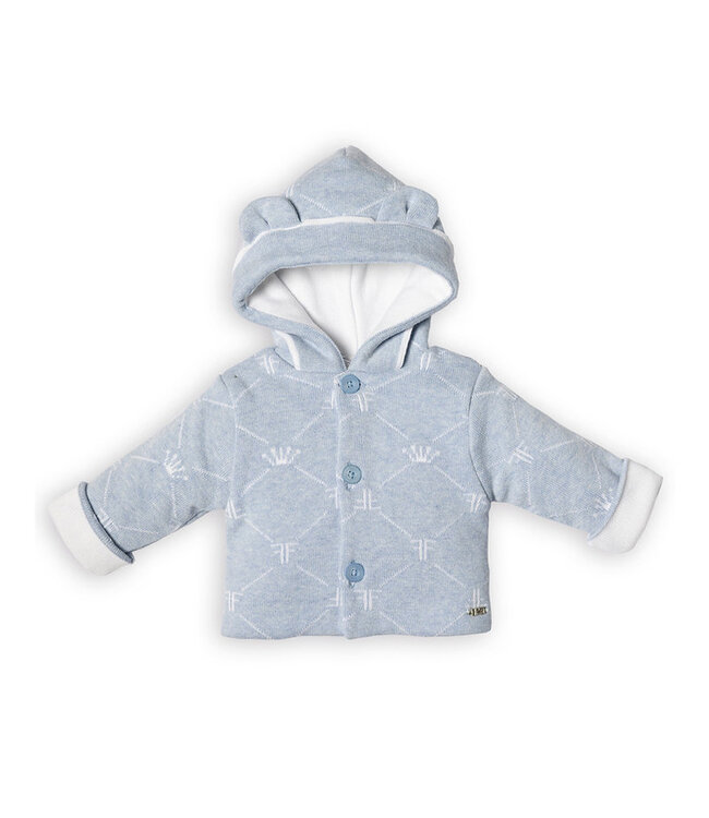 First jacket knitwear   FIRST®Signature collection 9902024_0167 white-azzuro