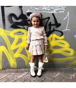 Abel & Lula Pleated knit skirt set 5.541_050