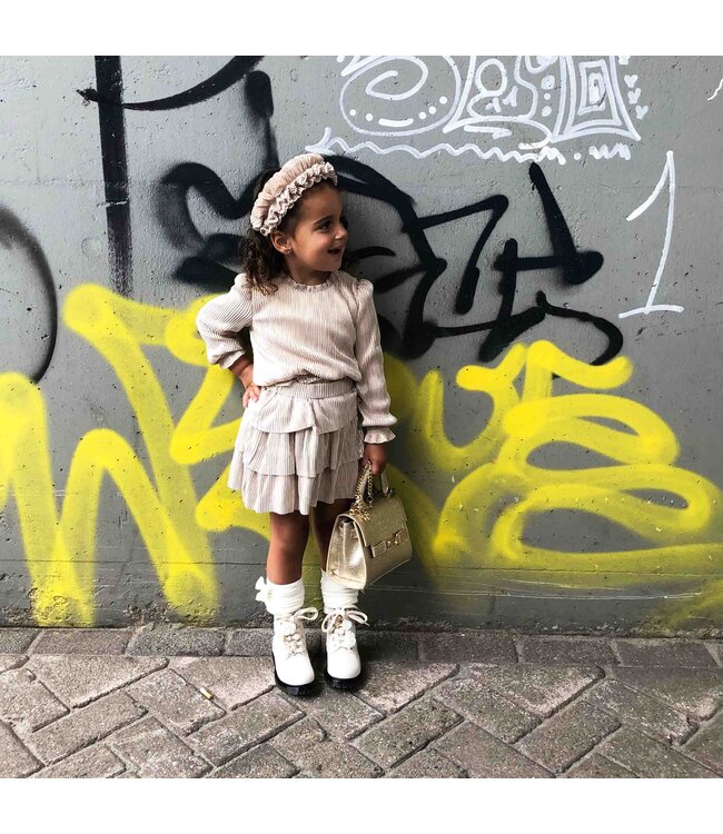 Abel & Lula Pleated knit skirt set 5.541_050