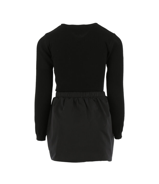 Elisabetta Franchi ABITO CON MAGLIA STRASS LOGO NERO EFAB632.0.NY031.N000