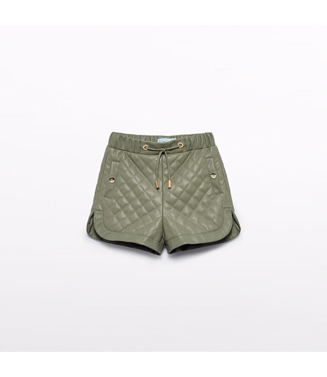 Abel & Lula Cushioned Faux Leather Bermuda 5.720_006