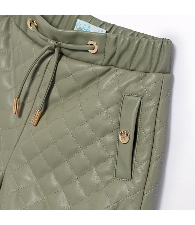 Abel & Lula Cushioned Faux Leather Bermuda 5.720_006