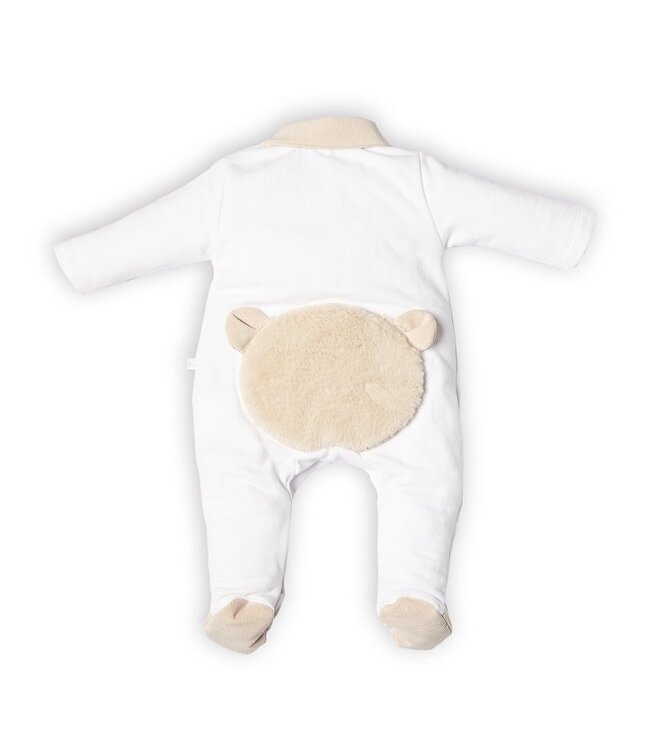 First FO rompersuit fur teddy bear on backside 6113119_0135 white-beige