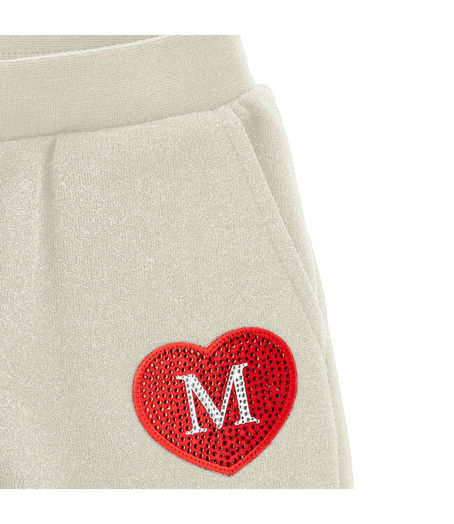 Monnalisa FELPA CREW NECK RU FELPA + JOGGER Betulla