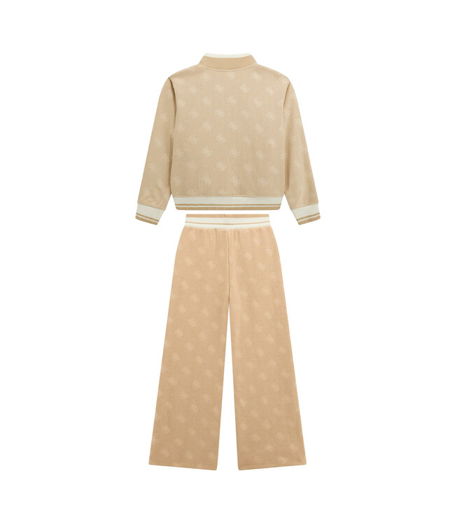 Guess LS ACTIVE TOP W/ZIP_MINI ME + PANTS J5BQ23_K1902_COCB