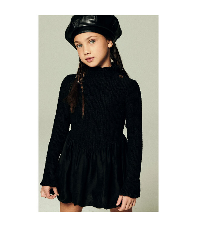 Pinko ABITO LUPETTO PUNTO SMOCK E CHARM NERO KFAB026.C.TV095.N000