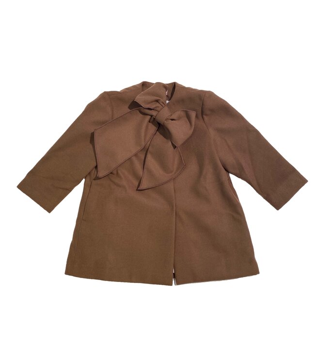 Phi Phi beige Bow Coat 25700