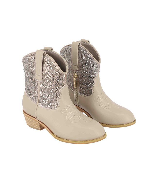 Angels Face RIO CRYSTAL COWBOY BOOT TAUPE