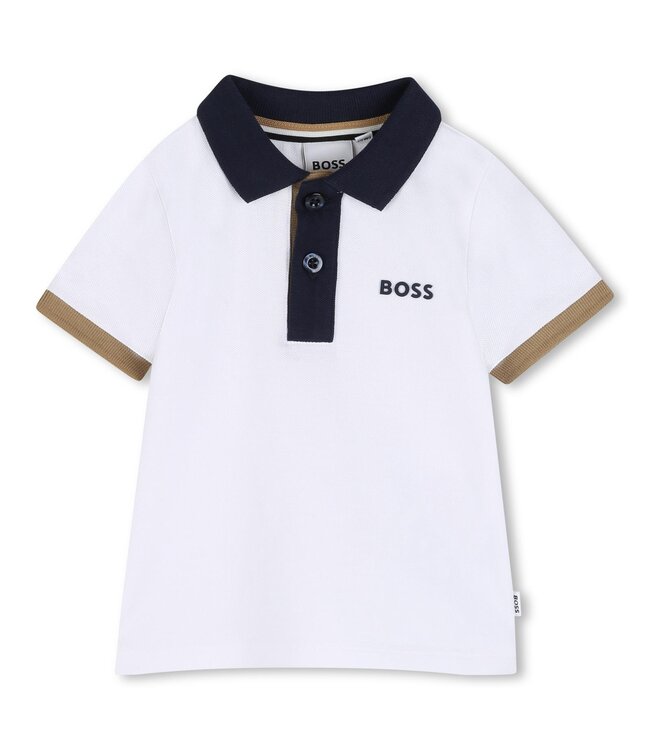 BOSS POLO MET KORTE MOUWEN J52878/10P