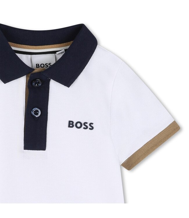BOSS POLO MET KORTE MOUWEN J52878/10P