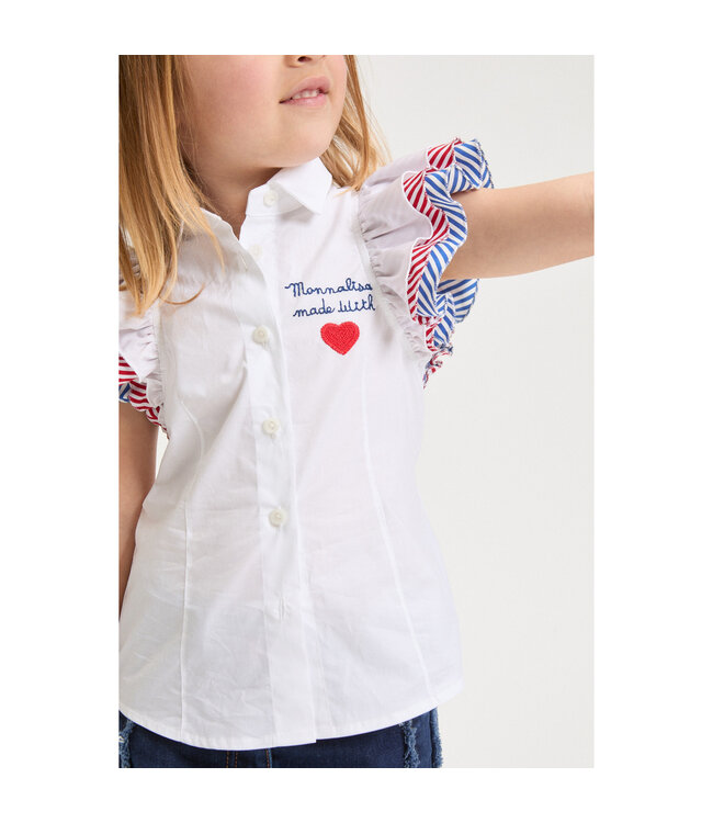 Monnalisa CAMICIA FANTASIA POPELINE 11G300_7116_0099