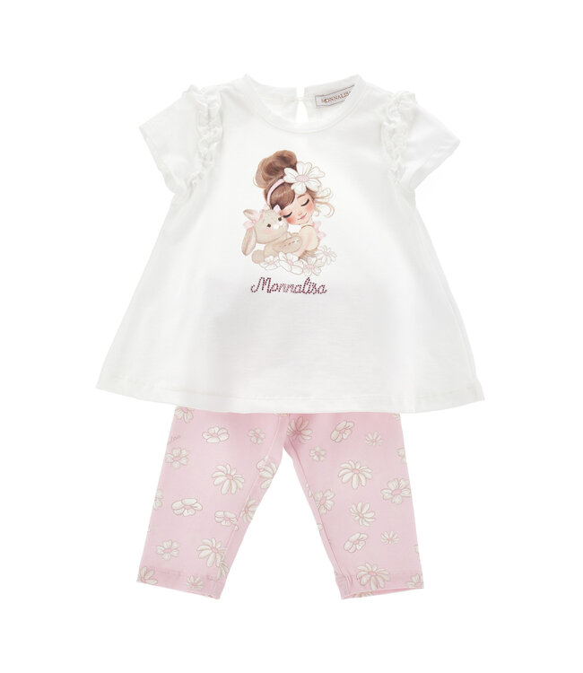 Monnalisa COMPLETO T-SHIRT + LEGGIN 31G503_7666_9001