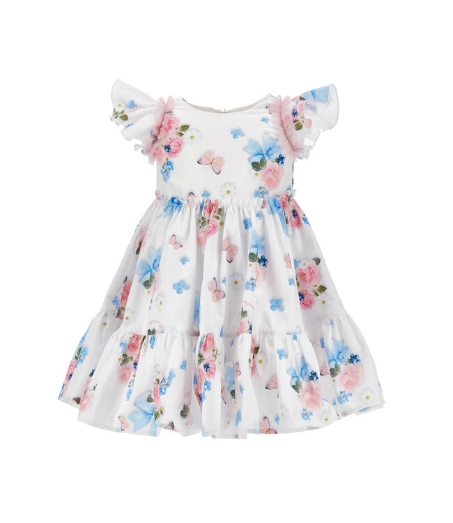 Monnalisa ABITO PRIMAVERA POPELINE 31G904_7656_0099