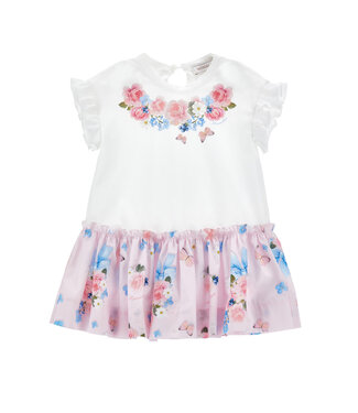 Monnalisa ABITO FREE TIME JERSEY DI 31G901_7201_9990