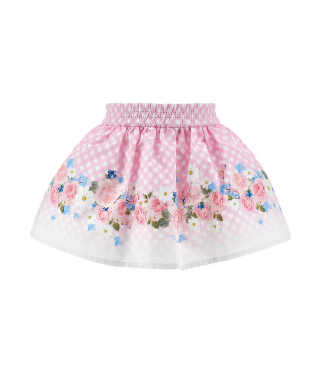 Monnalisa GONNA BALZA POPELINE ST.B 31G700_7654_9084