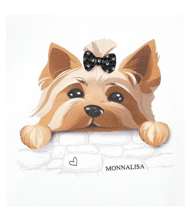 Monnalisa REGULAR TEE LITTLE DOG JE 11G623_7201_0099
